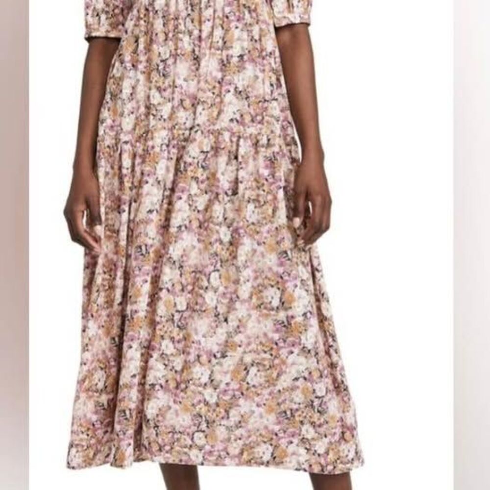 En Saison Jocelyn Floral open tie back swing dress